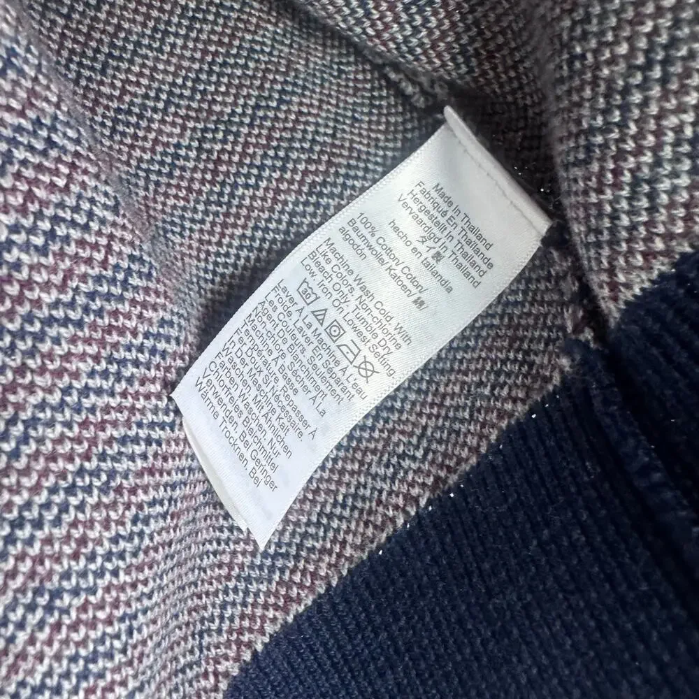 J. Crew Houndstooth Crewneck Sweater Heather Graphite Navy Gray Size S NWT